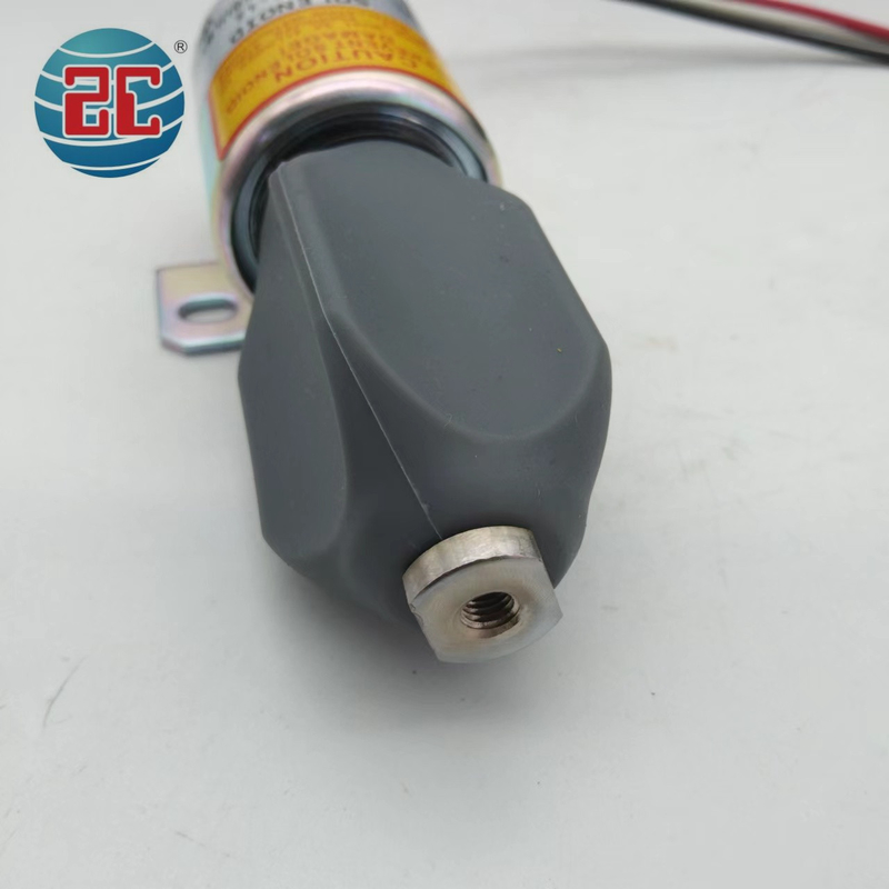SA-4876-12 1751ES-12E6ULB5S8 Stop Solenoid Valve For Excavator Engine 12V 3 Wires