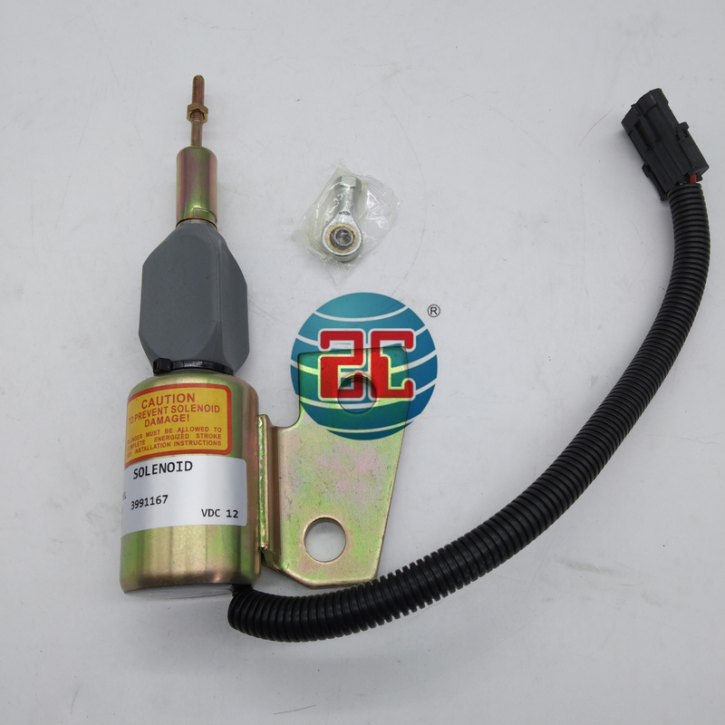 3991167 Stop Solenoid Valve Fits Excavator Cummins 4BT 4BT3.3 4BT 3.9 4B3.9-C engine parts