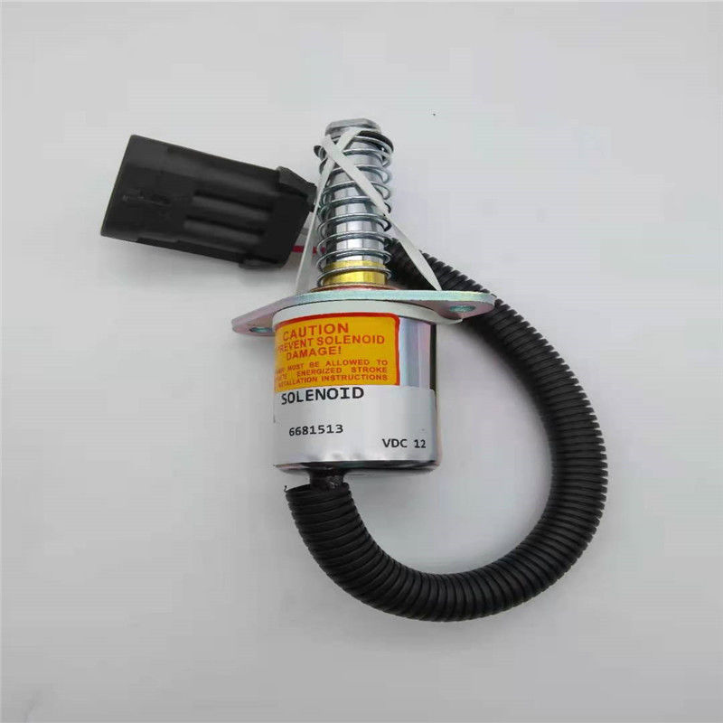 Stop Solenoid Valve 6681513 Fit For Bobcat Kubota Equipped With Spring Diesel Engine 12V