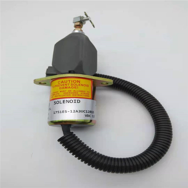1751ES-12A3UC12B1S Stop Solenoid Valve Fit For R60-5 YANMAR 4TNE-94 Gray Plug