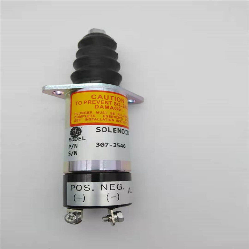 307-2546 Stop Solenoid Valve Fit For Woodword Engine 24V Excavator Spare Part