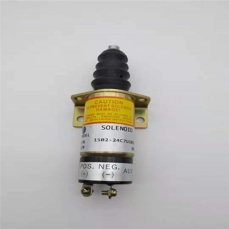 1502-24C7U1B2S1 Stop Solenoid Valve Fit For Woodward Excavator Engine Parts 24V