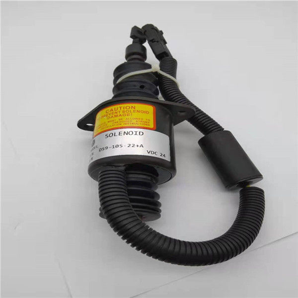 D59-105-22+A Stop Solenoid Valve Fit For D4114/D6114/D9-220 LiuGong / ShangChai Excavator Loaders