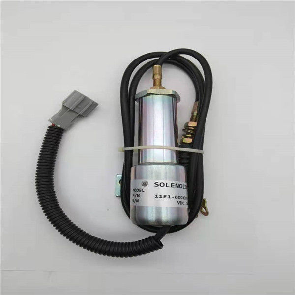 11E1-60100-24 Stop Solenoid Valve Fit For Excavator Daewoo Doosan DH220-5 24V