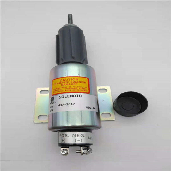 437-2617 2370-24E6U1B5S1A Stop Solenoid Valve Fit For Perkins Excavator Engine 24V
