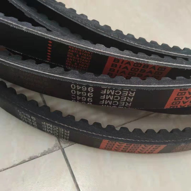 Construction Work 9640 Black V Belt Fit For Excavator Diesel Engine